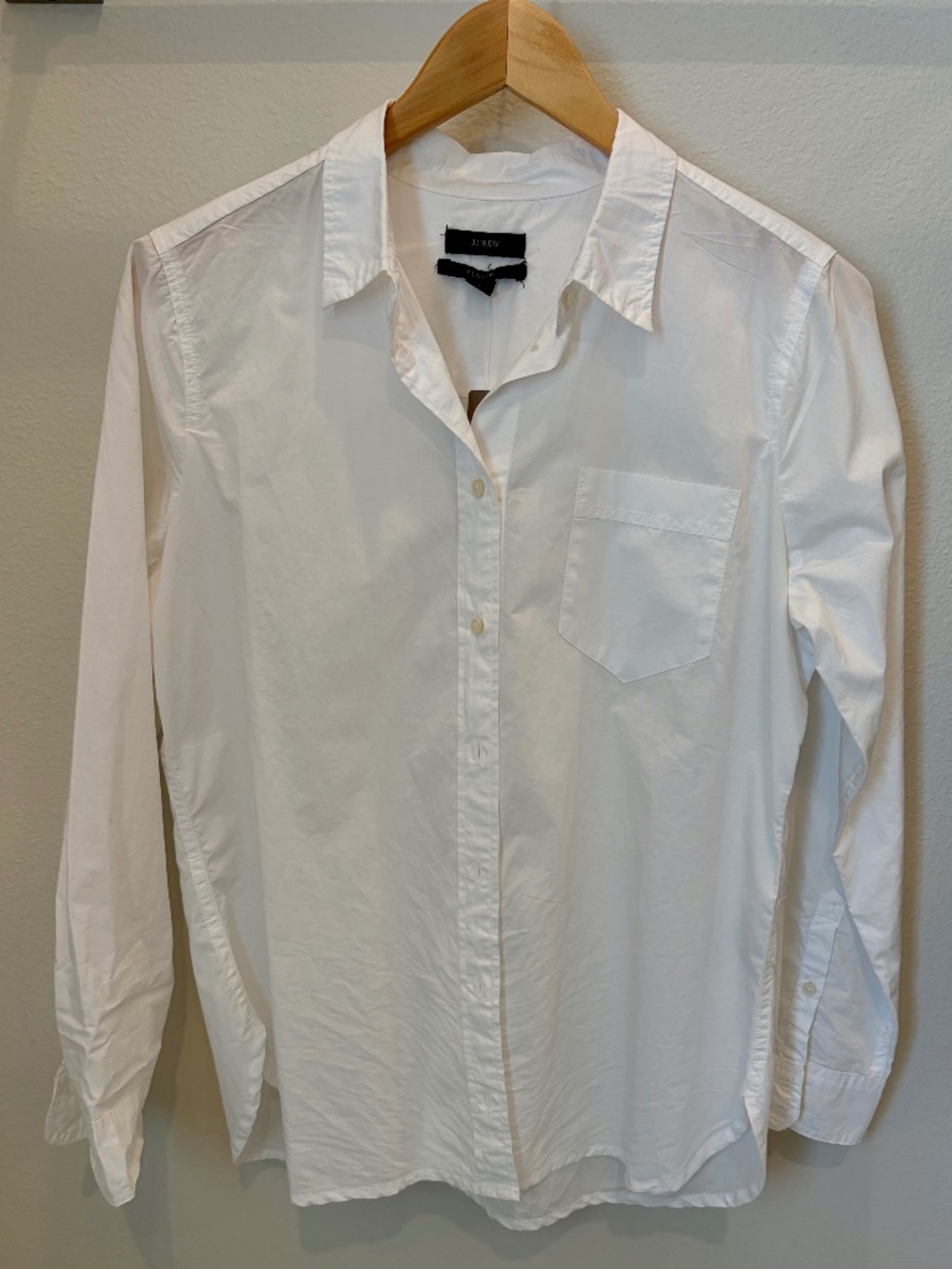 J Crew Womens Classic White Buttondown NWT 10 Petite